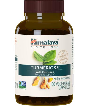 Himalaya Turmeric 95 with Curcumin for Healthy Joint Support and Optimum Flexibility & Mobility  600 mg  60 Capsules  2 Month Supply - Buy Online on GoSupps.com