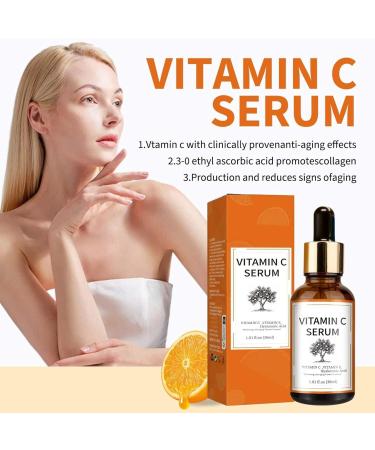 Bio Face Serum with Vitamin C Hyaluronic Acid and Vitamin C Vitamin C Serum Anti-wrinkle Anti-spot Anti-aging and Moisturizing. Also Ideal As Eye Cream (1pc) - Buy Online on GoSupps.com