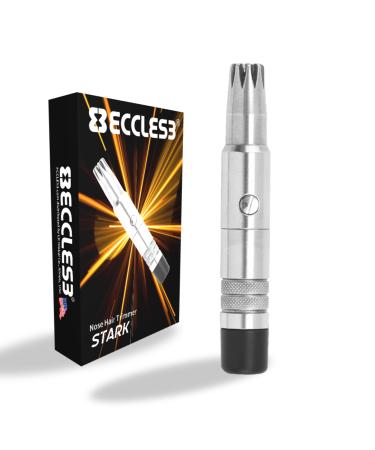 ECCLES3 Stark Manual Nose Hair Trimmer Battery-Free Wet/Dry Easy to Clean and Carry Improved Rotating Blades