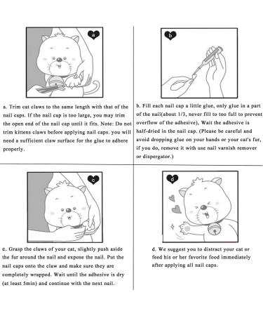 Zerodis 100 Pieces Cat Nail Cover Protector - Soft Anti-Scratch Pet Nail Caps for Cats & Dogs - Safe Claw Protection (XS - Schwarz) - Buy Online on GoSupps.com