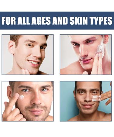 Men's Face Cream - 6-in-1 Facial Care & Eye Bag Treatment | Aesthetic Science for Men Daily Formula for Healthy Skin - Buy Online on GoSupps.com