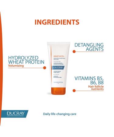 Buy Ducray Anaphase+ Strengthening Conditioner 6.7 fl. oz - Strengthen Hair Worldwide Shipping - Buy Online on GoSupps.com