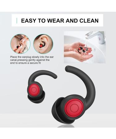 Ear Plugs for Sleeping Highest NRR 38dB Noise Cancelling Ear Plugs for Sleeping Sound Blocking Noise Reduction Reusable Silicone Earplugs for Sleep Focus Travel Concerts Work 2-Pair(S/L) Blackgrey - Buy Online on GoSupps.com