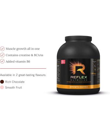 Reflex Nutrition Growth Matrix 1.89Kg - Smooth Fruit | Premium Protein Supplement for International Shipping - Buy Online on GoSupps.com