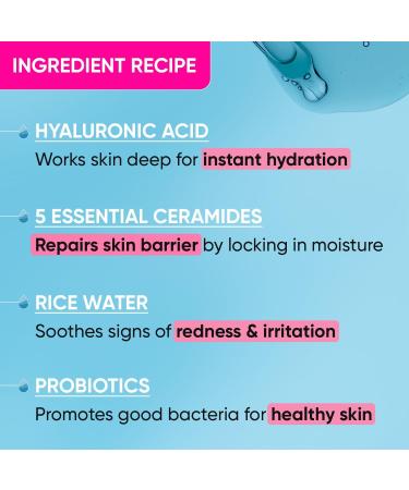Hydrating Hyaluronic Acid Serum for Face & skin with Vitamin C E and B5 for Intense Hydration + Moisture Paraben Free 1 fl oz. - Buy Online on GoSupps.com