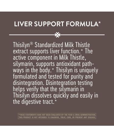 Nature's Way Thisilyn Milk Thistle Extract - Standardized Herbal Supplement for Liver Health - Buy Online on GoSupps.com