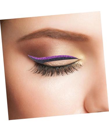 TOVINANNA 12 Pairs Eyeliner Double Eyelid Patch Black Eyeliner Matte Waterproof Long Lasting Charcoal Double Eyelid Tape Brown Invisible Eyeline Strips Multi - Buy Online on GoSupps.com