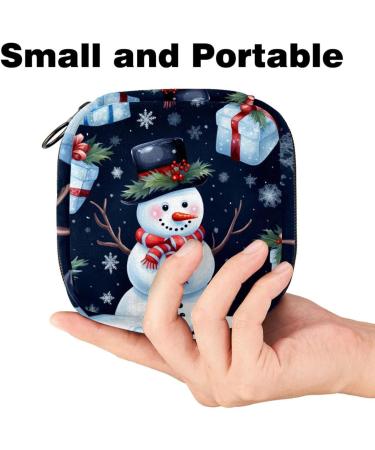 Muoooum Women s Storage Bags & Menstrual Cup - Portable Bandages for Teens & Girls | Christmas Forest Design - Buy Online on GoSupps.com