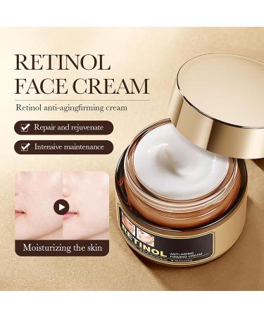 Retinol Face Cream - Anti Aging Face Cream - Anti Wrinkle Face Cream - Skin Lightening Cream - Dark Spot Remover - Day & Night Cream for All Skin Types - Brightening Moisturising Smoothing - Buy Online on GoSupps.com