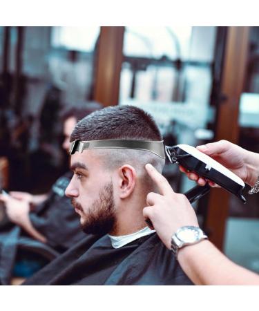 Neckline Haircut Guide Neckline Shaving Template Hair Trimming Guide Hair Cutting Tool Curved Silicone Hair Band for Men's Creating and Professional Hair Cutting Gray - Buy Online on GoSupps.com
