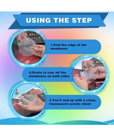 50PCS 4 Inch Clear Circle Acrylic Blanks for Milestone Markers, Name Cards, Cricut Cutting, Painting DIY Projects - Buy Online on GoSupps.com