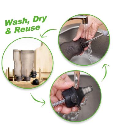 Haakaa Squeeze & Feed Attachment Set - Variable Flow Nipple for On-the-Go Feeding - 1pk - Buy Online on GoSupps.com