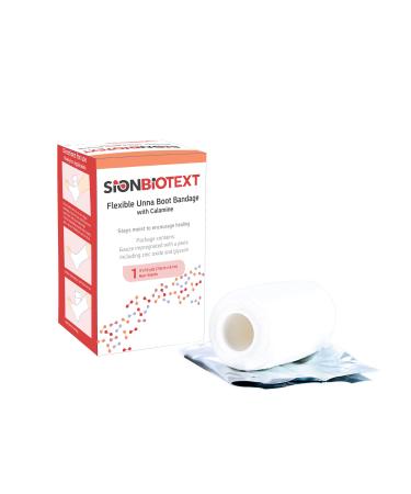 Unna Boot with Zinc and Calamine by Sion Biotext - Large Value Pack of Flexible Compression Bandage Moist Healing Environment Comfort Wrap Bandage Medical Dressing 3 Inches X 10 Yards Roll (pack of 3)