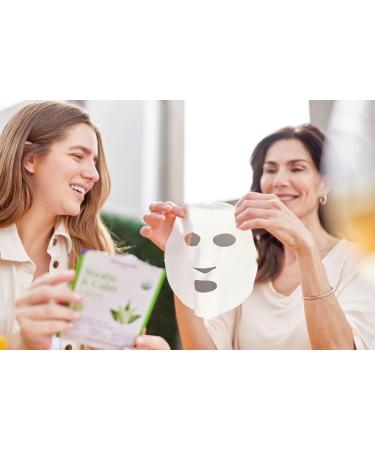 BIOREPUBLIC Organic Soothe & Calm Facial Sheet Mask - Soothing Hydration for All Skin Types | 1.08 FZ - International Shipping Available - Buy Online on GoSupps.com