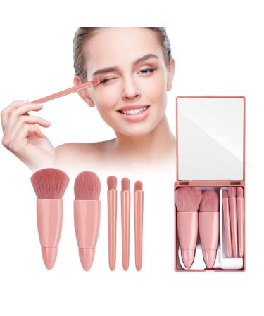 Travel Makeup Brush Set - 5pcs Mini Cosmetic Brushes Kit with Mirror & Bag | The Lip Bar Mascara (Pink) - Perfect for International Shipping - Buy Online on GoSupps.com