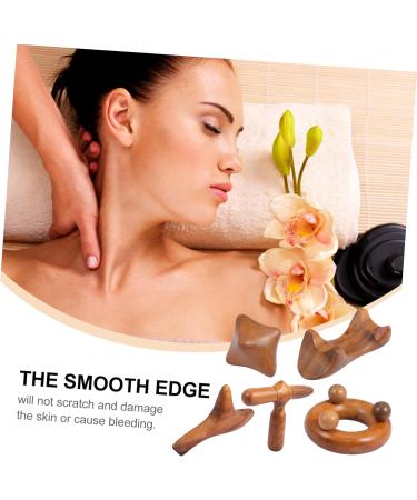 FRCOLOR 10-Pack Sandalwood Triangular Gua Sha Massage Device | Neck & Foot Massage Cushion | Health Massage Board Spa - Buy Online on GoSupps.com