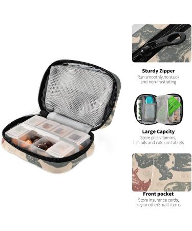 Vnurnrn Travel Pill Case - 7 Days Portable Pill Organizer with Zipper | Galaxy Rhino - Perfect for Vitamins & Supplements - Buy Online on GoSupps.com