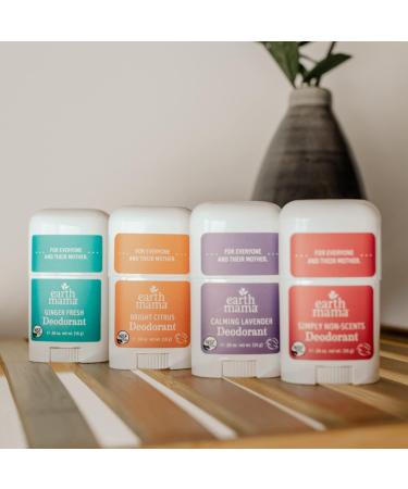 Earth Mama Mini Deodorant Travel Size Set | Aluminum Free Deodorant for Women | No Baking Soda | Natural Deodorant for Sensitive Skin | Safe for Pregnancy & Breastfeeding (4Pack) Assorted Scents 0.56 Ounce (Pack of 4) - Buy Online on GoSupps.com