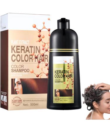 Zankie Silver gray hair color shampoo natural hair color shampoo 6in1 hair dye covers gray hair longlasting color shampoo for men and women for gray hair 500 ml - Buy Online on GoSupps.com