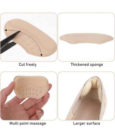 Heel Grips Liner Cushions - 6 Pairs Comfort Inserts for Loose Shoes - Anti-Slip Protector Pads for Men & Women - Buy Online on GoSupps.com