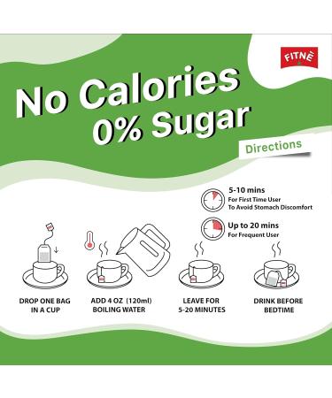 FITNE Green Tea Herbal Honey Lemon With Garcinia Senna Infusion Gentle Detox Cleanse High Antioxidant No Calories Stevia Sweetener 30 Tea Bags 30 Count (Pack of 1) - Buy Online on GoSupps.com