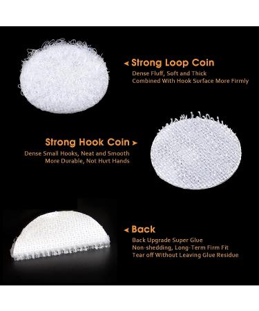 Self Adhesive Dots  1056pcs(528 Pairs) 0.59  Diameter White Sticky dots  Hook & Loop dots with Strong Adhesive  Sticky Back Coins Tapes 15mm for Classroom  Office  Home 0.59 -1056Pcs - Buy Online on GoSupps.com
