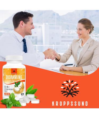 Kroppssund Natural Dopamine Supplement - Boost Mood & Focus - 90 Tablets - International Shipping Available - Buy Online on GoSupps.com