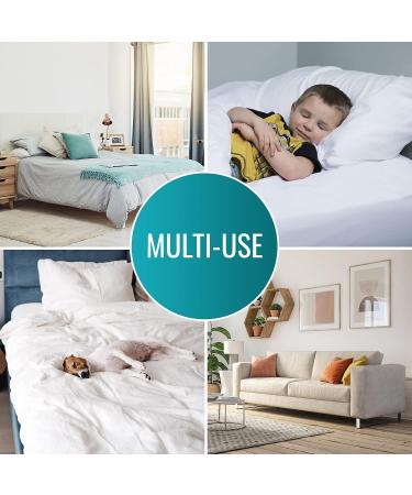 DMI Waterproof Bed Pad 36 x 52 Inch - Quilted Mattress Protector and Furniture Cover - 3 Layers of Protection - Pee Pad and Seat Protector - Without Straps - Buy Online on GoSupps.com