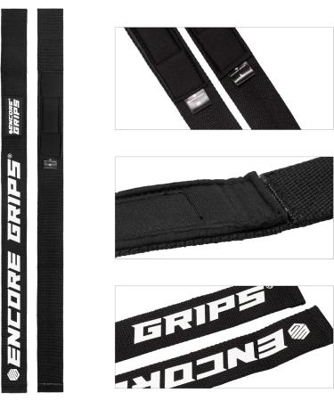 Encore Grips Neoprene Padded Train Aids - Strength Training Bodybuilding & Weight Lifting Straps for Men & Women - Pink Silicone Wrist Bands - Buy Online on GoSupps.com
