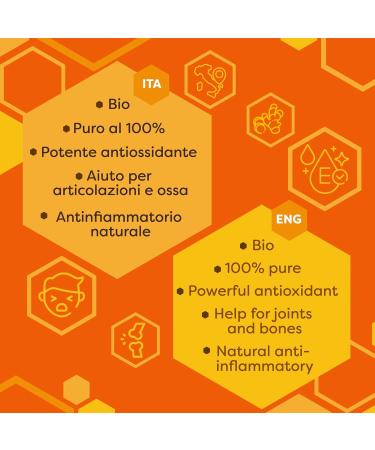 ERBOTECH Organic Turmeric Powder 500 g Bag 100% Pure and Organic No Added Allergenic Substances Non-GMO Vegan & Gluten Free - Buy Online on GoSupps.com