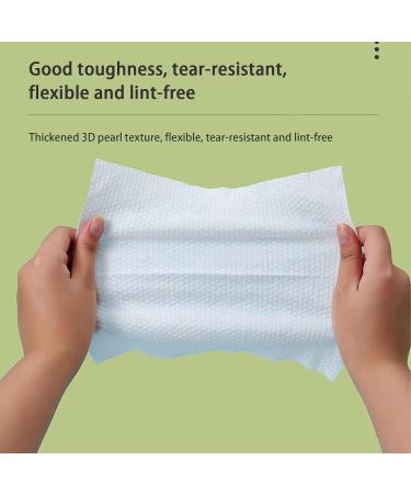 Facial Cotton Tissue | Thickened Facial Paper Towel Pearl Pattern Design | Large Face Towel Hygienic Dry Sheet for Face Washing Sensitive Skin Makeup Remover - Buy Online on GoSupps.com