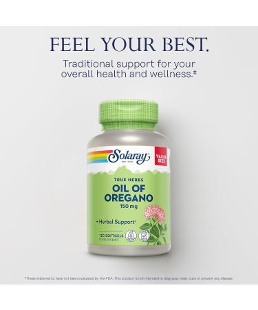 SOLARAY Oil of Oregano Softgels 150 mg and Mullein Leaf 330 mg - Wellness Support Bundle - Oregano Oil and Mullein Capsules for Overall Health Support - Vegan 60-Day Guarantee 120ct/180ct - Buy Online on GoSupps.com
