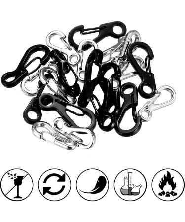 20 Pack Mini Carabiner Hooks - Small Snap Lock Carabiners for Camping Travel & Hiking - Key Chain Clips - Buy Online on GoSupps.com