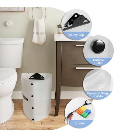 Cloth Diaper Sprayer Splatter Shield with Clips - Prevent Toilet Mess - Buy Online on GoSupps.com