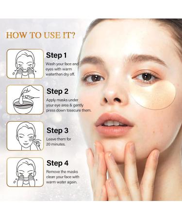 Collagen Under Eye Patches - 60 Pcs Eye Masks for Dark Circles Puffiness & Wrinkles - Revitalizing Eye Care - Buy Online on GoSupps.com