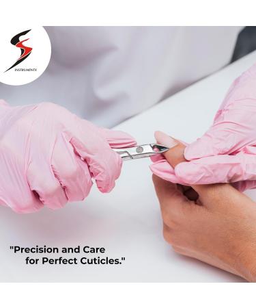 Professional Stainless Steel Cuticle Nippers - Salon Quality Cuticle Remover and Cutter for Manicure and Pedicure - Silver - Buy Online on GoSupps.com