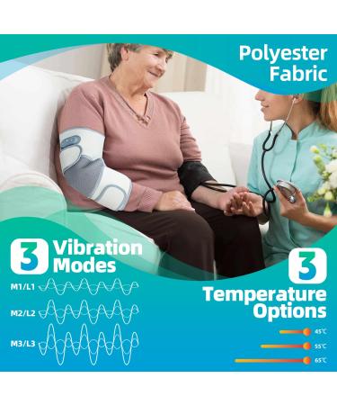 Knee Massager with Heat - Heated Massage Knee Pads & Wrap | 3 Heating & Massage Modes for Pain Relief & Comfort - Buy Online on GoSupps.com