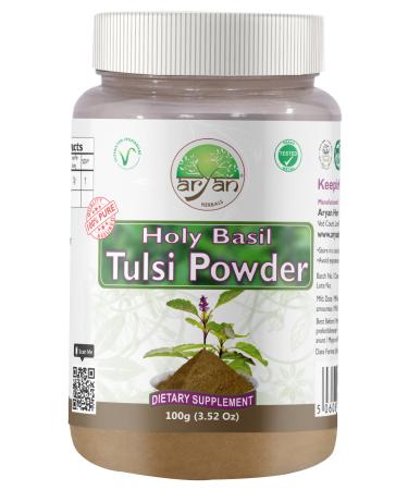 Tulsi Poudre de feuille de basilic sacr 100 g