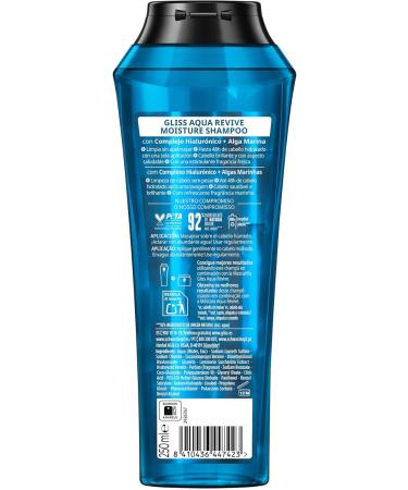  Gliss Gliss Aqua Revive Pack of 6 shampoos of 250 ml each (1500 ml total) - Buy Online on GoSupps.com