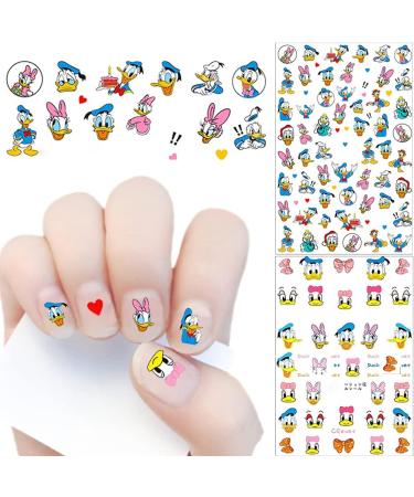 Cute Cartoon 3D Nail Art Stickers - Self Adhesive Design Decals for Women, Kids & Girls - 5 Sheets - Buy Online on GoSupps.com