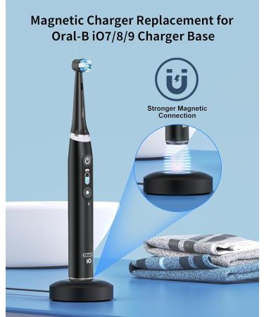 Buy WUKUR Magnetic Charger Base for Oral B iO Toothbrush Series 7 8 9 International Shipping Available - Buy Online on GoSupps.com