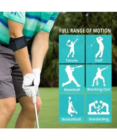 Cinlitek Tennis Elbow Brace - Pain Relief & Support for Tendonitis, Golfers Elbow - Compression Pad for Men & Women - Ideal for Weightlifting, Tennis, Golf - Sports Injury Recovery - Buy Online on GoSupps.com