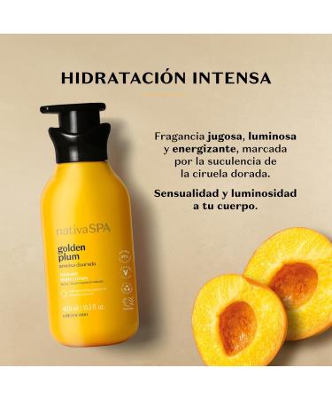 O Botic rio Nativa Spa Golden Plum Radiant Body Lotion 400ml - Buy Online on GoSupps.com