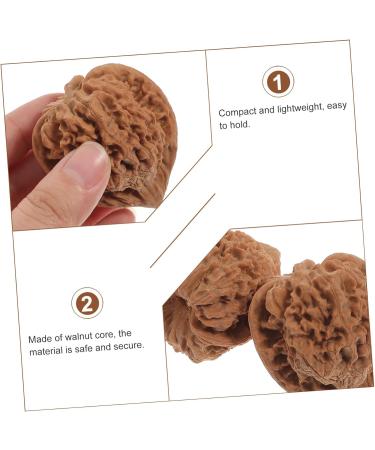 Foytoki Walnut Massage Roll Balls - Stress Relief & Fitness | Wooden Baoding Balls for Adults - Buy Online on GoSupps.com