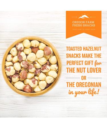Oregon Farm Fresh Natural Hazelnuts - Lightly Salted & Dry Roasted (16oz) | Keto Snacks with Sweet Buttery Flavor - Healthy Oregon Hazelnuts for Snacking - Buy Online on GoSupps.com