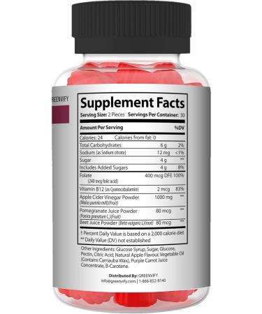 GREENVIFY Ace Keto ACV Gummies - Shark Keto Approved for Flat Tummy & Belly Fat - Oprah Keto 1 Extra Strength Formula for Weight Loss & Detox Support (60 Gummies) - Buy Online on GoSupps.com