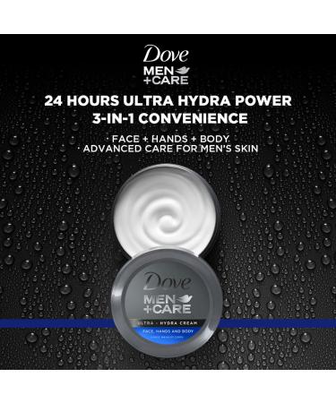 Dove Men+Care Ultra Hydra Cream Lotion 3-In-1 Advanced Skin Care for Men Face Cream Hand & Body Lotion for Dry Skin 2.53 Fl Oz (Pack of 12) - Buy Online on GoSupps.com