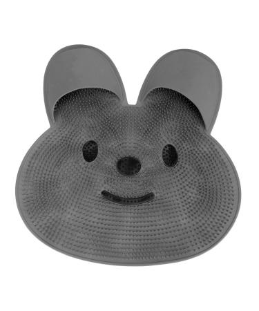 Generic shower-foot cleaner pad non-slip foot scrubber matt removed dead skin blow relieves tiredness in the bathroom (gray) gray
