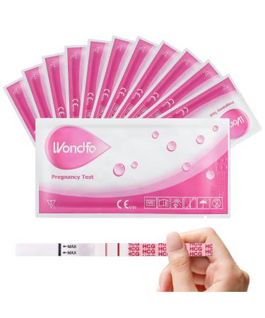 Wondfo Pregnancy Test 20 Ultra Early Pregnancy Test Strips 10 MIU/mL 5mm Width Fertility Test Kit