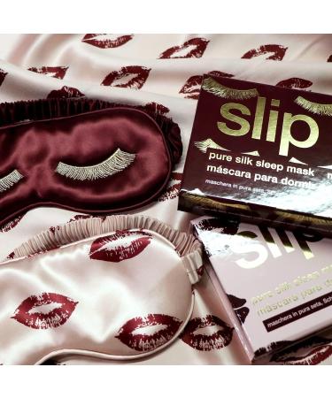 Slip Silk Sleep Mask Berry Kiss - 100% Pure Mulberry 22 Momme Silk Eye Mask - Buy Online on GoSupps.com